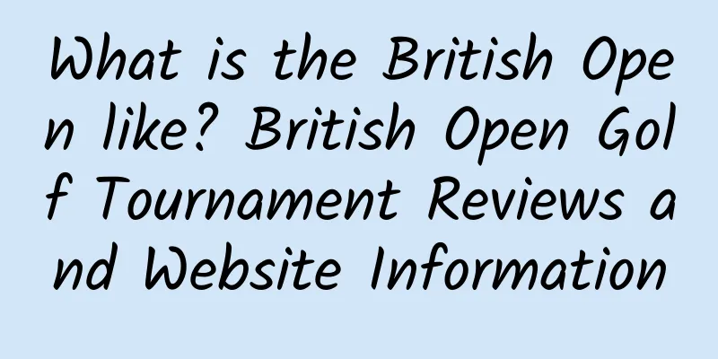 What is the British Open like? British Open Golf Tournament Reviews and Website Information