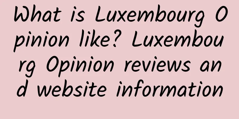 What is Luxembourg Opinion like? Luxembourg Opinion reviews and website information