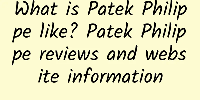 What is Patek Philippe like? Patek Philippe reviews and website information