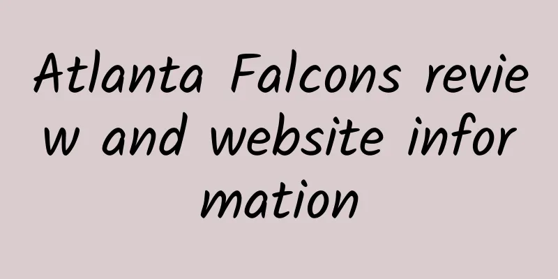 Atlanta Falcons review and website information