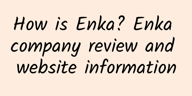 How is Enka? Enka company review and website information