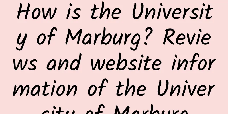 How is the University of Marburg? Reviews and website information of the University of Marburg
