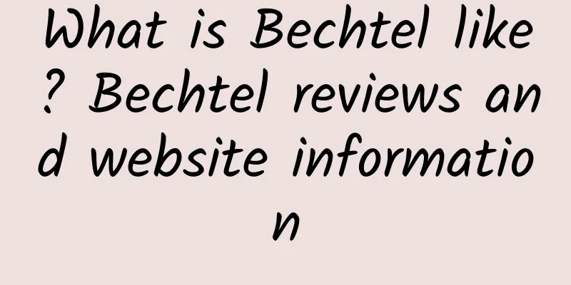 What is Bechtel like? Bechtel reviews and website information