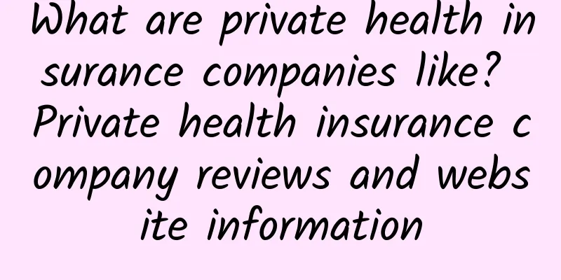 What are private health insurance companies like? Private health insurance company reviews and website information