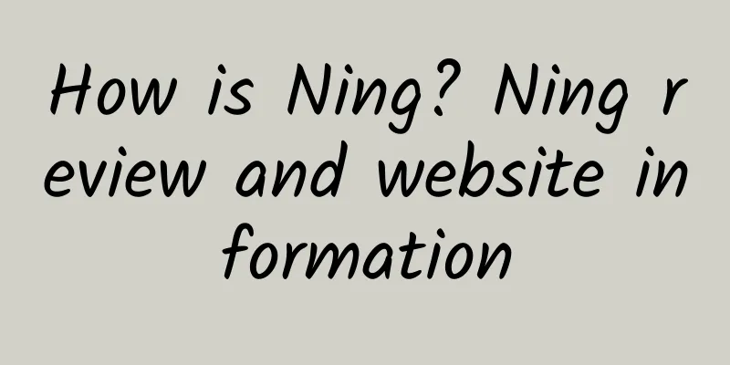 How is Ning? Ning review and website information