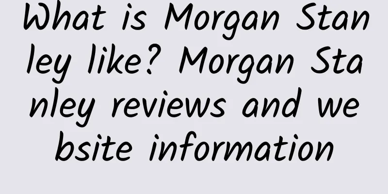 What is Morgan Stanley like? Morgan Stanley reviews and website information