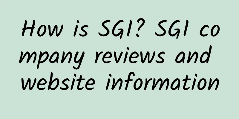 How is SGI? SGI company reviews and website information