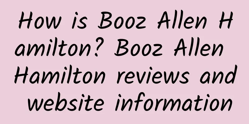 How is Booz Allen Hamilton? Booz Allen Hamilton reviews and website information