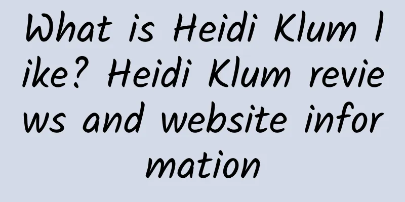 What is Heidi Klum like? Heidi Klum reviews and website information