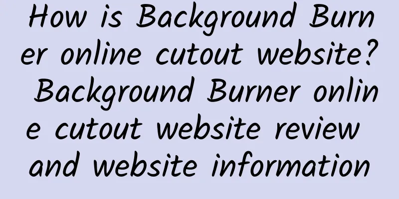 How is Background Burner online cutout website? Background Burner online cutout website review and website information