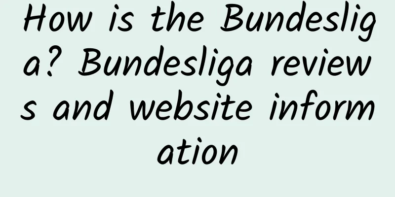 How is the Bundesliga? Bundesliga reviews and website information