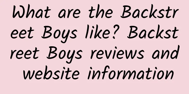 What are the Backstreet Boys like? Backstreet Boys reviews and website information