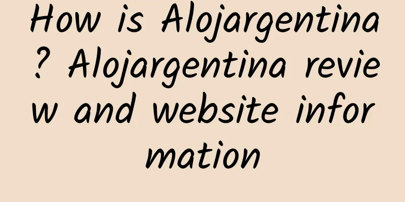 How is Alojargentina? Alojargentina review and website information