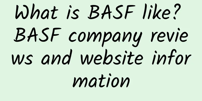 What is BASF like? BASF company reviews and website information