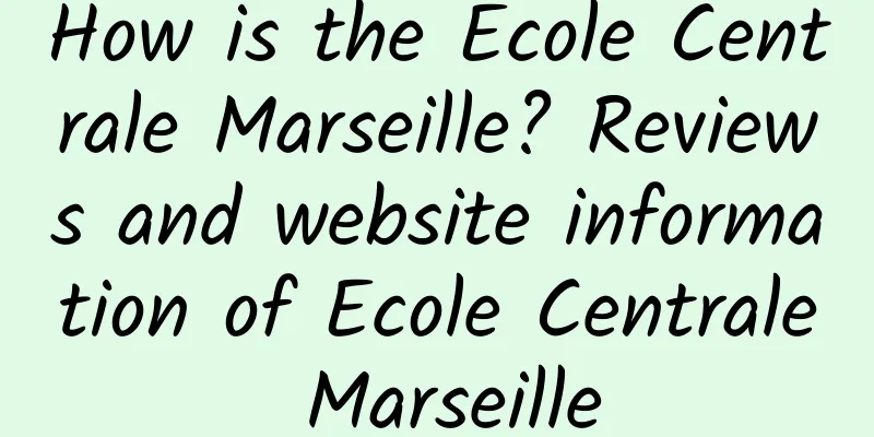 How is the Ecole Centrale Marseille? Reviews and website information of Ecole Centrale Marseille