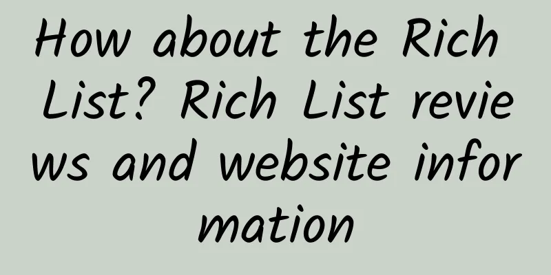 How about the Rich List? Rich List reviews and website information