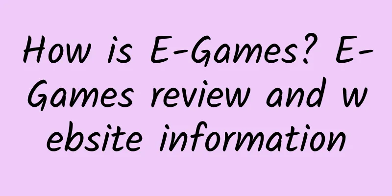 How is E-Games? E-Games review and website information