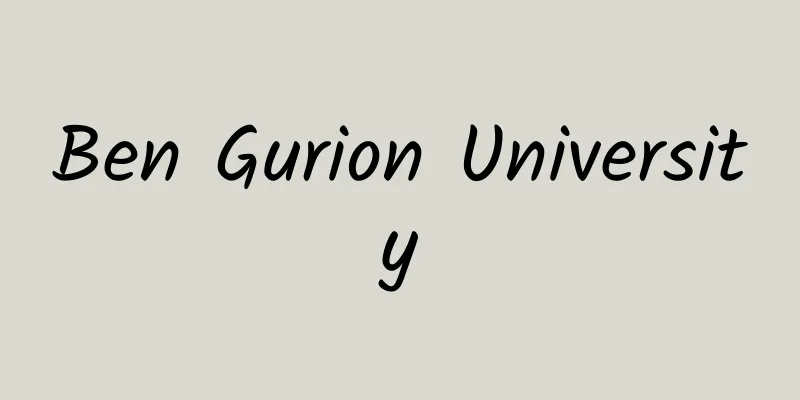 Ben Gurion University