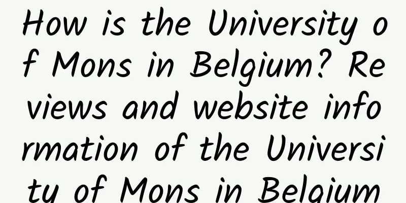 How is the University of Mons in Belgium? Reviews and website information of the University of Mons in Belgium