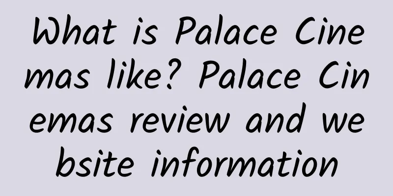 What is Palace Cinemas like? Palace Cinemas review and website information