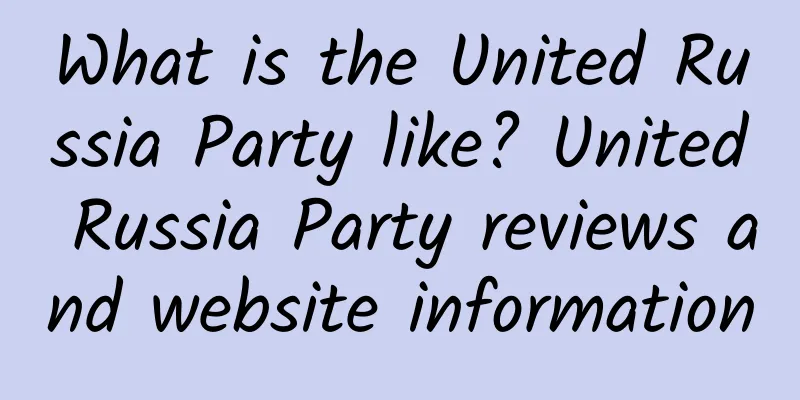 What is the United Russia Party like? United Russia Party reviews and website information