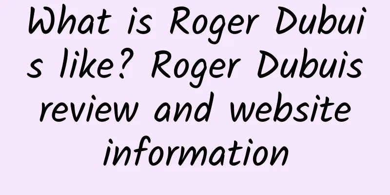 What is Roger Dubuis like? Roger Dubuis review and website information