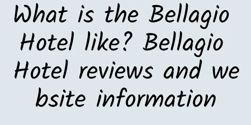 What is the Bellagio Hotel like? Bellagio Hotel reviews and website information