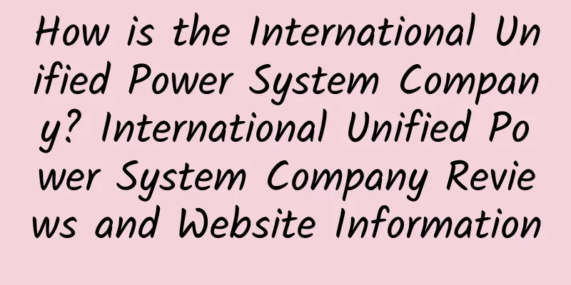 How is the International Unified Power System Company? International Unified Power System Company Reviews and Website Information