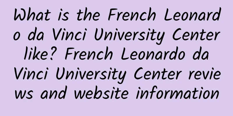 What is the French Leonardo da Vinci University Center like? French Leonardo da Vinci University Center reviews and website information