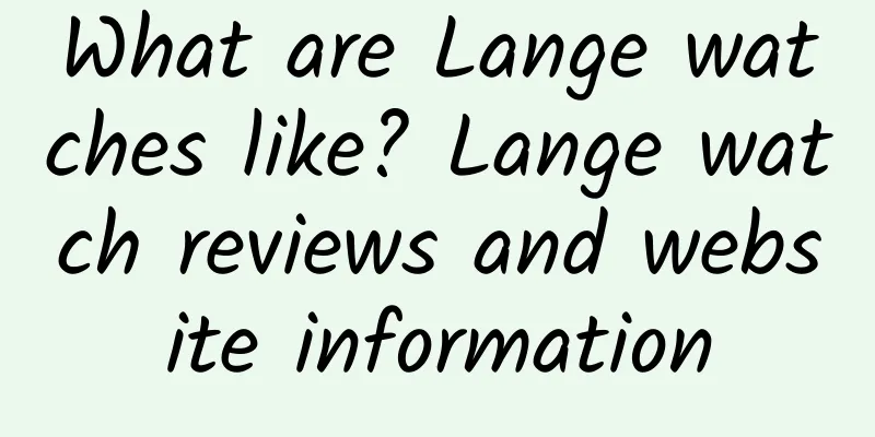 What are Lange watches like? Lange watch reviews and website information