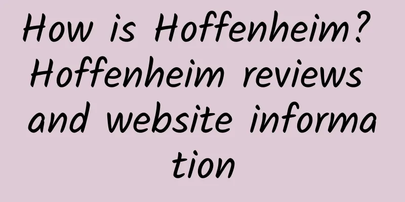 How is Hoffenheim? Hoffenheim reviews and website information