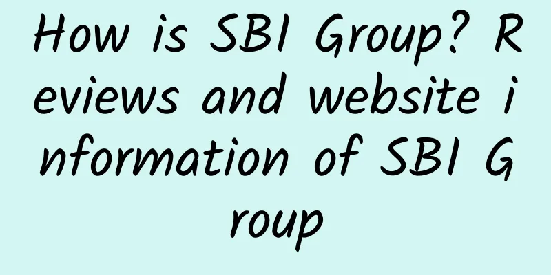 How is SBI Group? Reviews and website information of SBI Group