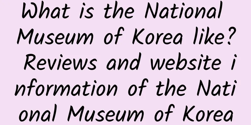 What is the National Museum of Korea like? Reviews and website information of the National Museum of Korea