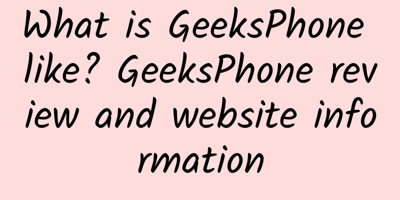 What is GeeksPhone like? GeeksPhone review and website information