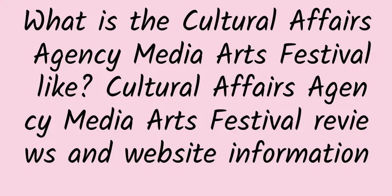 What is the Cultural Affairs Agency Media Arts Festival like? Cultural Affairs Agency Media Arts Festival reviews and website information