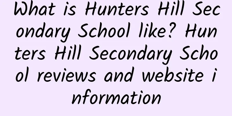 What is Hunters Hill Secondary School like? Hunters Hill Secondary School reviews and website information