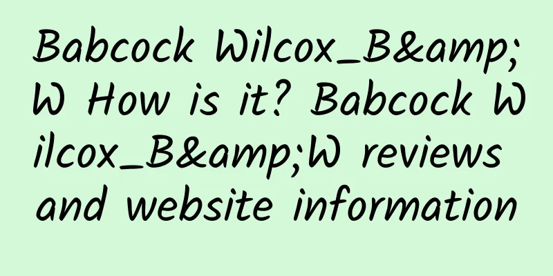 Babcock Wilcox_B&W How is it? Babcock Wilcox_B&W reviews and website information
