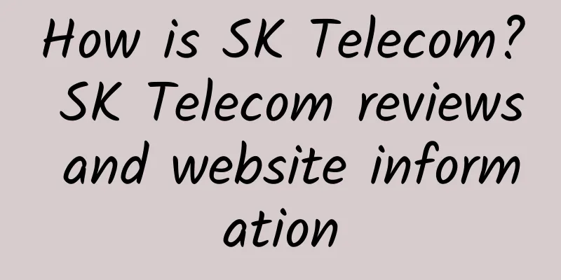 How is SK Telecom? SK Telecom reviews and website information