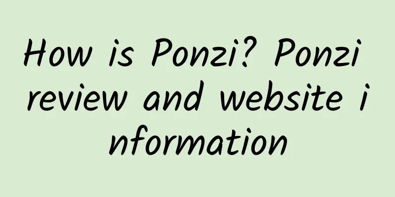 How is Ponzi? Ponzi review and website information