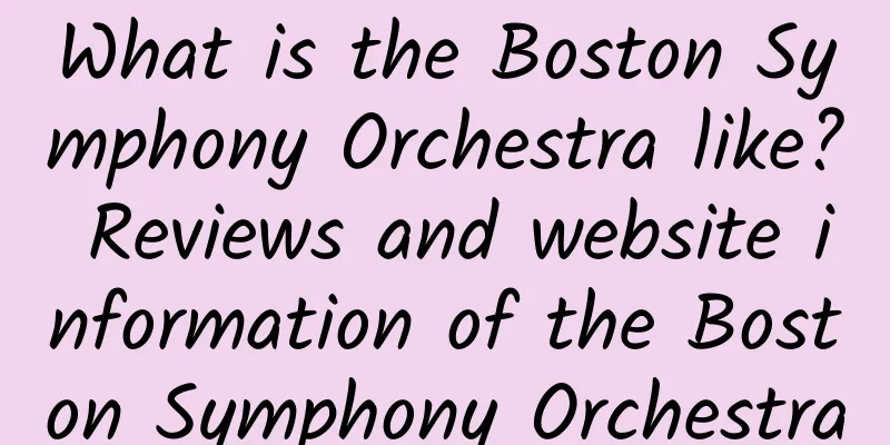 What is the Boston Symphony Orchestra like? Reviews and website information of the Boston Symphony Orchestra