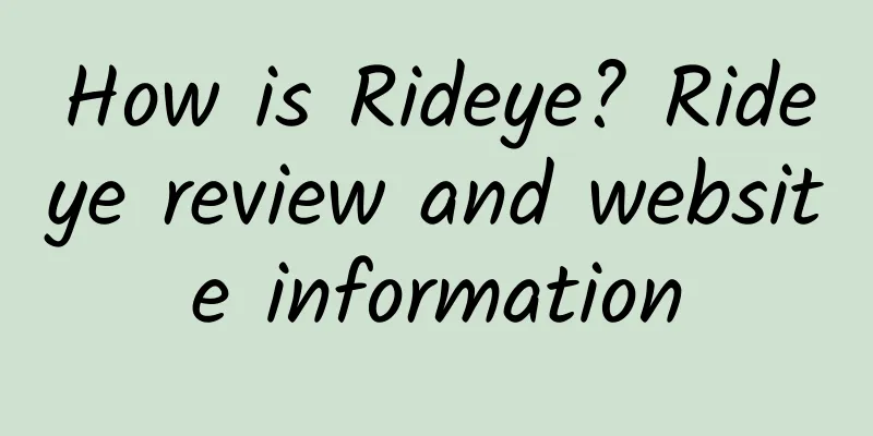 How is Rideye? Rideye review and website information