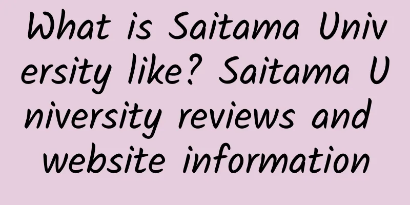 What is Saitama University like? Saitama University reviews and website information