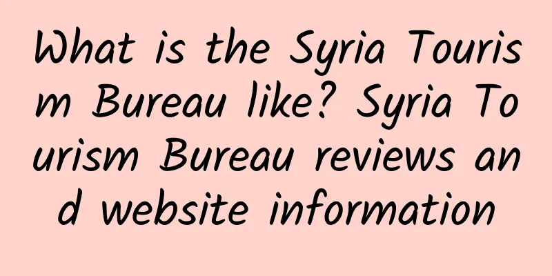 What is the Syria Tourism Bureau like? Syria Tourism Bureau reviews and website information