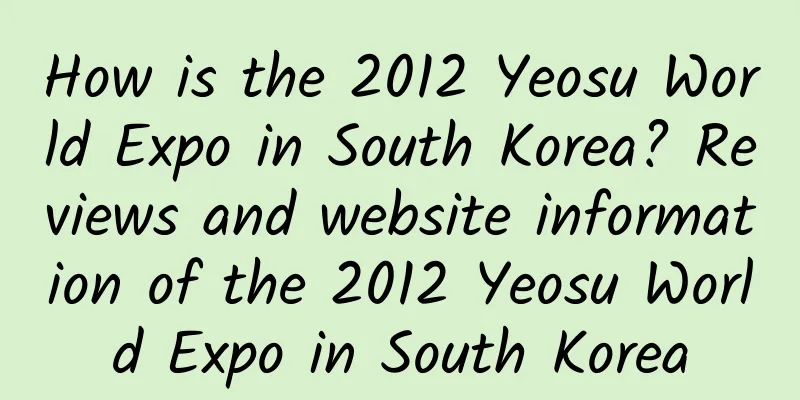 How is the 2012 Yeosu World Expo in South Korea? Reviews and website information of the 2012 Yeosu World Expo in South Korea