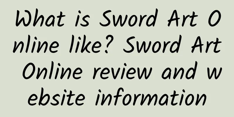 What is Sword Art Online like? Sword Art Online review and website information