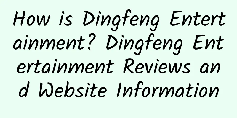 How is Dingfeng Entertainment? Dingfeng Entertainment Reviews and Website Information