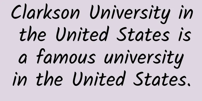Clarkson University in the United States is a famous university in the United States.