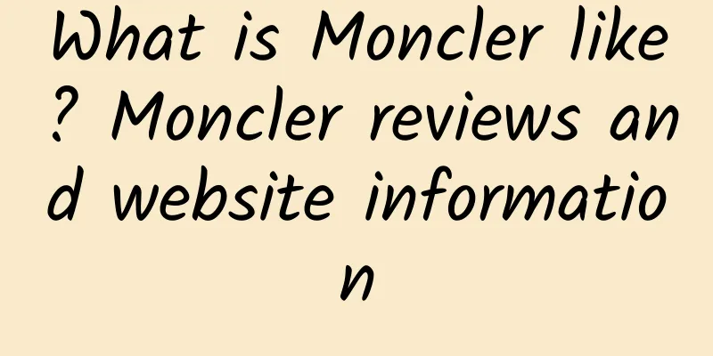 What is Moncler like? Moncler reviews and website information