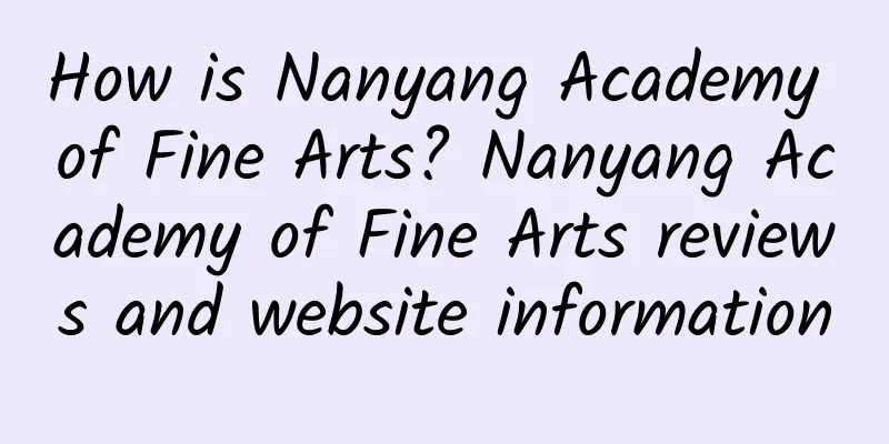 How is Nanyang Academy of Fine Arts? Nanyang Academy of Fine Arts reviews and website information