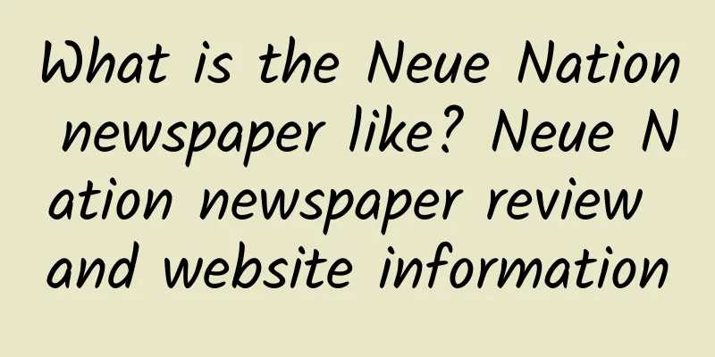 What is the Neue Nation newspaper like? Neue Nation newspaper review and website information